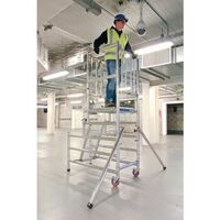 Dual height podium platform steps - BS8620 certified