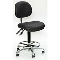 High clean room chairs, black