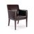 Cubed leather reception chair