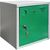 Cube lockers - 450 x 450 x 450mm, green doors