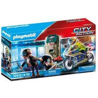 Playmobil: Városi forgatag - Rendőrségi motor: Pénztolvaj nyomában (70572)