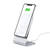 Choetech H047 holder with magnetic wireless charger (silver)
