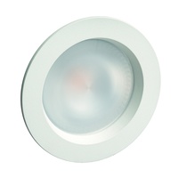 LED Einbaustrahler SILMA, IP40, Ø 10.9cm, 230V, 10W 3000K 784lm 78°, weiß matt / Abdeckung opal