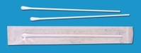 Abstrichtupfer mit Rayon-Kopf und Plastikstab 150 mm lang steril einzeln verpackt