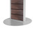 FlexiSlot® Tower "Slim" | dark wood effect 1830 mm steel silver similar to RAL 9006 400 mm no