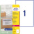 Versand-Etiketten, A4, 199,6 x 289,1 mm, 25 Bogen/25 Etiketten, weiß