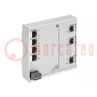 Switch Ethernet; unmanaged; Number of ports: 7; 9÷60VDC; RJ45