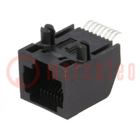 Socket; RJ45; PIN: 8; Layout: 8p8c; on PCBs; SMT