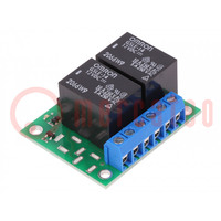 Module: relay; Ch: 2; 12VDC; max.250VAC; 10A; Uswitch: max.125VDC