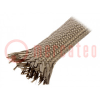 Insulating tube; basalt fiber; khaki; -260÷560°C; Øint: 10mm; TBA