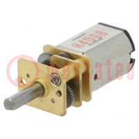Motor: DC; with gearbox; HP; 6VDC; 1.6A; Shaft: D spring; 150rpm