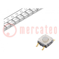 Microswitch TACT; SPST-NO; Pos: 2; 0.05A/32VDC; SMT; none; 3.5mm