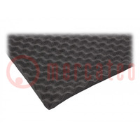 Damping mat; polyurethane; 600x1000x15mm