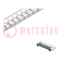 Connector: FFC/FPC; horizontal; PIN: 14; ZIF; SMT; 500mA; tinned