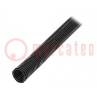 Protective tube; Size: 17; polyamide; black; -40÷120°C; Øout: 21mm