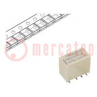 Relais: elektromagnetische; DPDT; Uspoel: 24VDC; 1A; 0,3A/125VAC