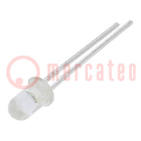 Phototransistor; T1; 3mm; 30V; 20°; Front: convexe; 70mW; t(on): 15us