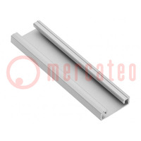 Profiles for LED modules; silver; 1m; GLAX; aluminium; surface
