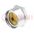 Nut; with earthing; M25; brass; nickel; 30mm; -70÷200°C; Pitch: 1.5