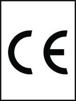 CE-Etiketten - Weiß, 20 x 15 mm, Vinylfolie, Selbstklebend, Für innen