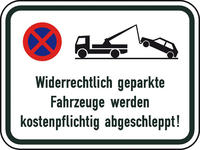 Modellbeispiel: Widerrechtlich geparkte Fahrzeuge werden kostenpflichtig abgeschleppt (Art. 53.6118)