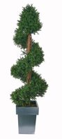 Artificial Topiary Tea Tree Spiral - 150cm, Green
