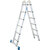 Gelenk-Doppelleiter, (Alu), Höhe 3,3 m, Leiternhöhe 1,75 m, Leiternlänge 3,6 m, Gewicht 8,6 kg