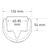 MORION Regal-Anfahrschutz Kunststoff 12,6 cm, Maße (HxBxT): 55 x 12,6 x 10,4 cm