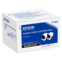 Epson oryginalny toner C13S050751, black, 14600 (2x7300)s