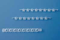 Strips of 8 PCR cap, colourless curved, for781377/-78, VE=25 bags of 12 strips