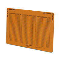 Railex 221 File-out Card Orange Pack of 50