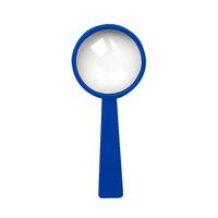 Artikelbild Magnifying glass with handle "Handle 4 x", standard-blue PS