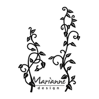 MARIANNE DESIGN CRAFTABLES PLANTILLAS DE CORTE Y EMBOSSING, LA VID, PARA PROYECTOS DE MANUALIDADES DE PAPEL, METAL, PLATEADO, 90