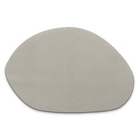 Kela 12653 Tisch-Set Stone PU-Leder hellgrau 45,0x30,0x0,2cm