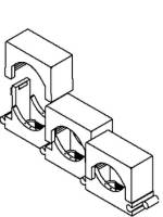 Abstandsschelle 1f Ø30mm geschl Kst hfr