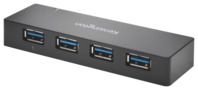 UH4000C USB 3.0 4-Port Hub mit Ladefunktion, schwarz