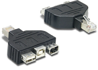 Trendnet USB & FireWire adapter for TC-NT2 Fekete