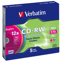 Verbatim 43167 CD-RW 700 Mo 5 pièce(s)