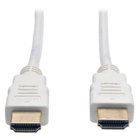 Tripp Lite P568-006-WH Cable HDMI de Alta Velocidad, Video Digital con Audio, Ultra Alta Definición 4K x 2K, (M/M), Blanco, 1.83 m [6 pies]