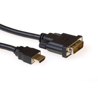 Ewent EW9860 adaptador de cable de vídeo 2 m HDMI DVI-D Negro