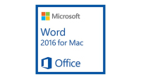 Microsoft Word for Mac 2016, 1u Word processor (WP) Open Value License (OVL) 1 licence(s) Multilingue