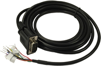 Cradlepoint Serial DB9 to GPIO cable. 3M kabel równoległy Czarny DB-9