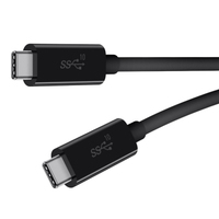 Belkin F2CU052BT1M-BLK USB cable 1 m USB 3.2 Gen 1 (3.1 Gen 1) USB C Black