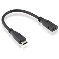 ROLINE 11.02.9015 USB kábel 0,15 M USB 3.2 Gen 2 (3.1 Gen 2) USB C Fekete