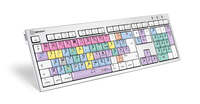 Logickeyboard LKB-FCPX10-CWMU-FR Tastatur USB AZERTY Französisch Mehrfarbig