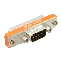 InLine 31219L tussenstuk voor kabels 9pin male 25-pin Sub D Zilver