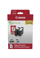 Canon PG-585/CL-586 PVP inktcartridge 2 stuk(s) Origineel Zwart, Cyaan, Magenta, Geel