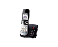 Panasonic KX-TG6821FXB telephone DECT telephone Black, Silver