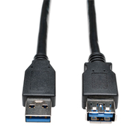 Tripp Lite U324-003-BK USB Kabel 0,91 m USB 3.2 Gen 1 (3.1 Gen 1) USB A 2 x USB A Schwarz