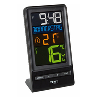 TFA-Dostmann 30.3064.01 Umgebungsthermometer Elektronisches Umgebungsthermometer Indoor/Outdoor Schwarz